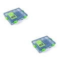 thumbnail image 4 of Greeniant Equipo de pesca seguro con caja de aparejos fuerte y resistente a los arañazos accesorios de aparejos de pesca verde pequeño pequeño verde 2piezas, 4 of 6