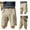 Khaki, variant on Jophufed Men's Pants Multi-pocket Quick-drying Shorts Casual Four-way Stretch Hiking Pants