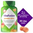 thumbnail image 3 of (3 pack) vitafusion Power Zinc Gummy Vitamins, Strawberry Tangerine Flavored Immune Support (1), 90 Count, 3 of 15