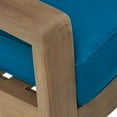 thumbnail image 6 of Noble House Grenada Wood Outdoor Club Chair w/ Cushions in Gray/Teal (Set of 4), 6 of 10