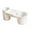white, variant on QenASHaing Semi-enclosed design helps keep water clean by preventing droppings, feathers, and debris from falling in.