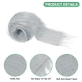 thumbnail image 2 of Uxcell Faux Fur Fabric Precut Strips, 59x4 Inch Plush Faux Fur Fabric Square for DIY Crafts [Light Grey], 2 of 6