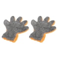 thumbnail image 1 of Guantes de lavado de coche Unique Bargains de Microfibra Naranja Gris, 1 of 7