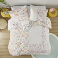 thumbnail image 3 of Twin Floral Reversible Cotton Duvet Cover Set with Throw Pillow,Multicolor Cotton Household Supplies Décor Bedding Bedding Sets, 3 of 16