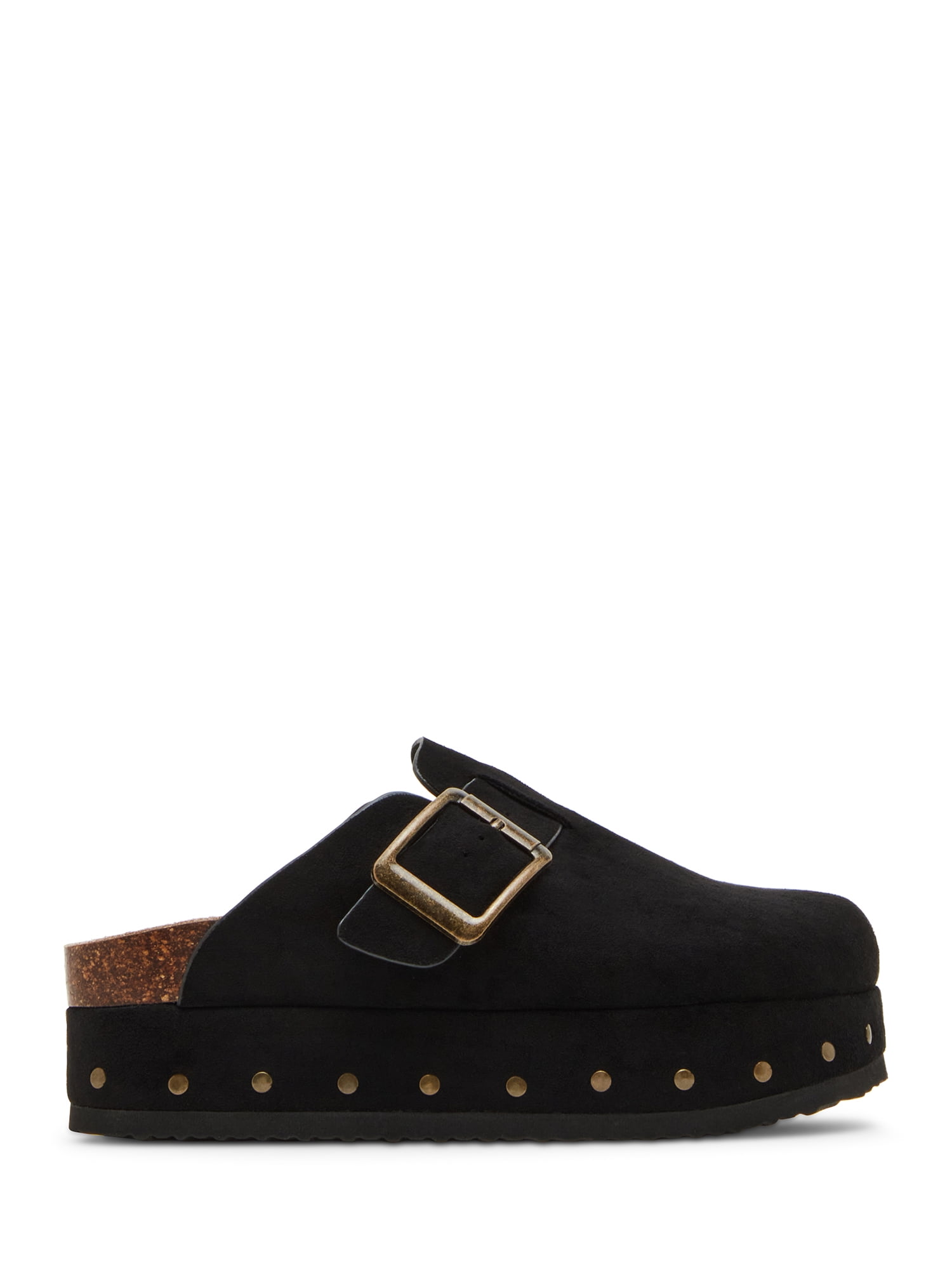 Madden Girl Women's Luna Faux Suede Platform Clogs