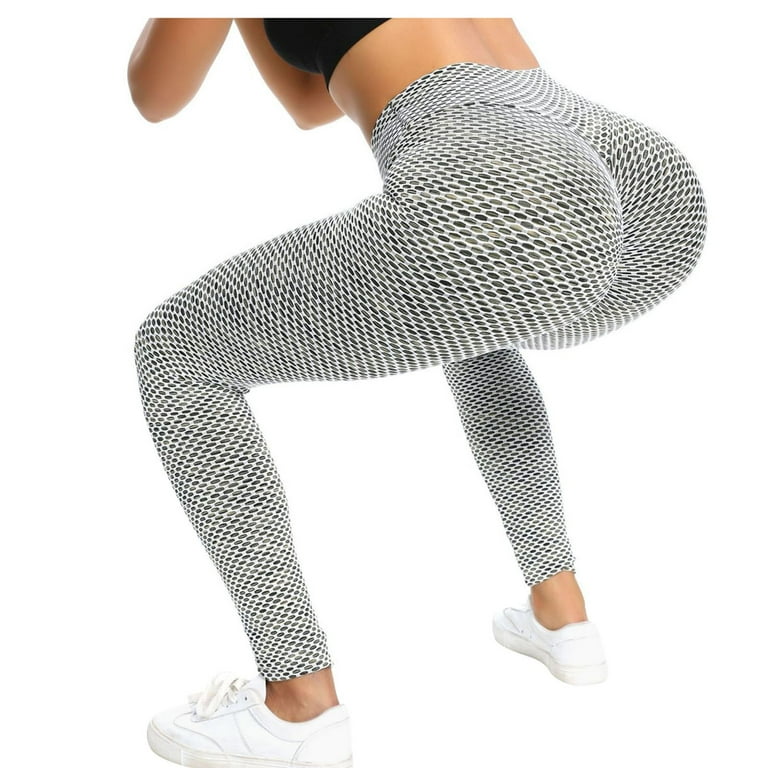 MRULIC yoga pants Length Womens Fitness Stretch Active Running Sports Yoga  Full Leggings Pants Yoga Pants Green + XL 