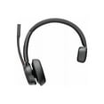 thumbnail image 2 of Poly Voyager 4310 Microsoft Teams Certified USB-C Headset +BT700 dongle - Google Assistant, Siri - Stereo - USB Type A - Wired/Wireless - Bluetooth - 164 ft - 20 Hz - 20 kHz - On-ear - Binaural - Ear-, 2 of 5