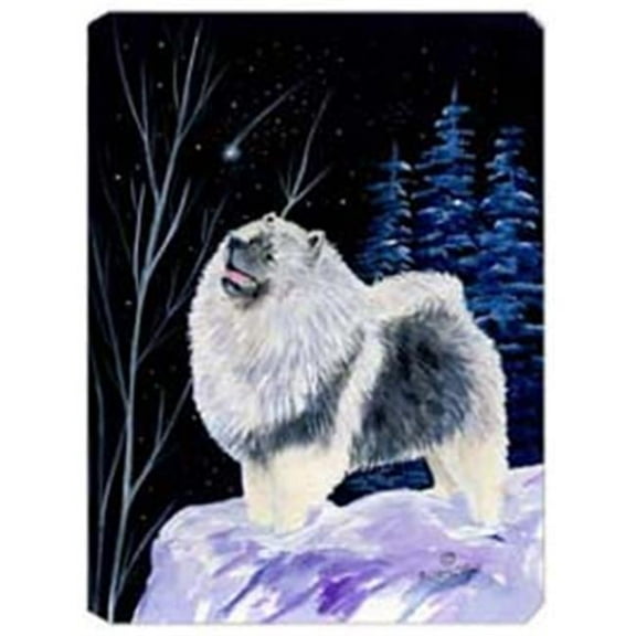 Starry Night Keeshond Mouse Pad