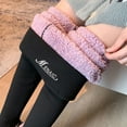 thumbnail image 5 of Nafuu Females Thermal Underwear Pants Solid Color Autumn Winter Warm Sports Yoga Fitness Mesh Cropped Thick Versions Cute Home Thermal Wear, 5 of 9