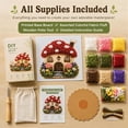 thumbnail image 4 of Whimsical Village 3D Fabric Poke Art Kit,Floral Mushroom Cottage,DIY Handmade Hobby Set for Adult Beginners, Flowers Activity Summer GifUnique Home Decor Birthday Holiday Gift, 4 of 8