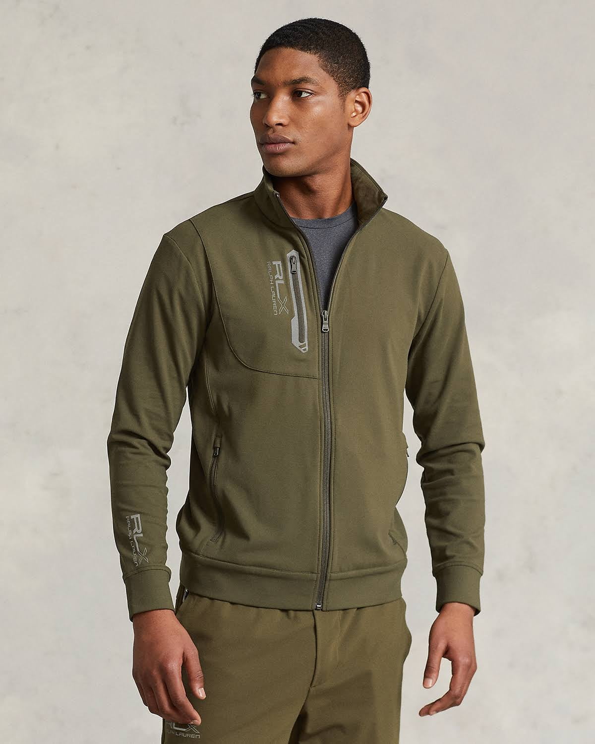 RLX Polo Ralph Lauren Men's Performance Solid Print Jacket