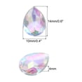 thumbnail image 2 of Uxcell 200Pcs Flat Back Acrylic Teardrop Gems 0.4" x 0.6" Artificial Rhinestones for DIY Crafts Bead Multicolor, 2 of 7