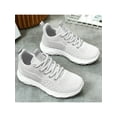 thumbnail image 5 of Daeful Espadrilles pour Femmes Entraînement Entraînement Physique Course Chaussure de Marche Tige en Tricot Confort Chaussures Athlétiques Blanc 5.5, 5 of 5