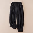 thumbnail image 2 of Sngxgn Women's Casual Loose Wide Leg Cozy Pants Sweatpants Comfy High Waisted(Black,M), 2 of 5