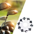 thumbnail image 3 of koolsoo Golf Fer Putter Couvre-Chefs Poussière Cuir PU Eau Golf Fer Club Tête Blanc Éblouissant, 3 of 8