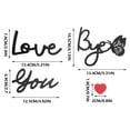 thumbnail image 2 of Elegante letrero de decoración de pared de madera "Love You Bye" para el hogar, la sala de estar, el dormitorio, el pasillo: obra de arte colgante rústica moderna, fácil de instalar, construcción de, 2 of 7