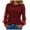 Wine, variant on TTUHYWXI Women Sequin Mesh Long Sleeve Shirts Shiny Print Off Shoulder Cold Loose Sleeve Tops Casual Elegant Dressy Blouse (Dark Purple, 3XL)