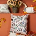 thumbnail image 2 of Fall Pillow Covers 18x18 inch Set of 2 Pumpkin Maple Leaf Flower Decorative Throw Pillow Case Autumn Thanksgiving Farmhouse Decoration for Home Couch, 2 of 6