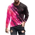 thumbnail image 1 of Blusas y camisas de manga larga y cuello redondo para hombre, camisetas casuales con estampado de moda y cuello redondo, blusas de licra de manga corta para hombre., 1 of 3
