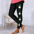 thumbnail image 2 of Kilaqueen St Patricks Day Leggings for Women Shamrock Print High Elastic Waist Tummy Control Leggings Soft Stretchy Holiday Tights, 2 of 5