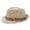 Khaki, variant on Summer Sun Hat British Jazz Hat Fashion Beach Hat Sun Wide Brim Fedora Clout Visor