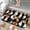 Halloween Checkered Pattern, variant on 1pc Koi Fish in a Pond Absorbent Non-Slip Bathroom Thickened Flannel Rug Decor,Soft,Quick Drying,Suitable For Indoor/outdoor Use,Bathrooms,Bedrooms,Kitchens,Terrace,Laundry Rooms,16"x24"