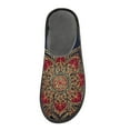 thumbnail image 3 of IAUYY Memory Foam House Slippers Suitable for Both Men and Women. Comfortable, Anti-Slip Plush Flat-Bottomed Slippers The Best Holiday Gift Deep Blue Mandala, 3 of 9