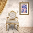 thumbnail image 3 of 1x Studio III 13x18 Gold Ornate Wood Framed with Double Matting Museum Art Print Titled - Monstera Purple 06, 3 of 4