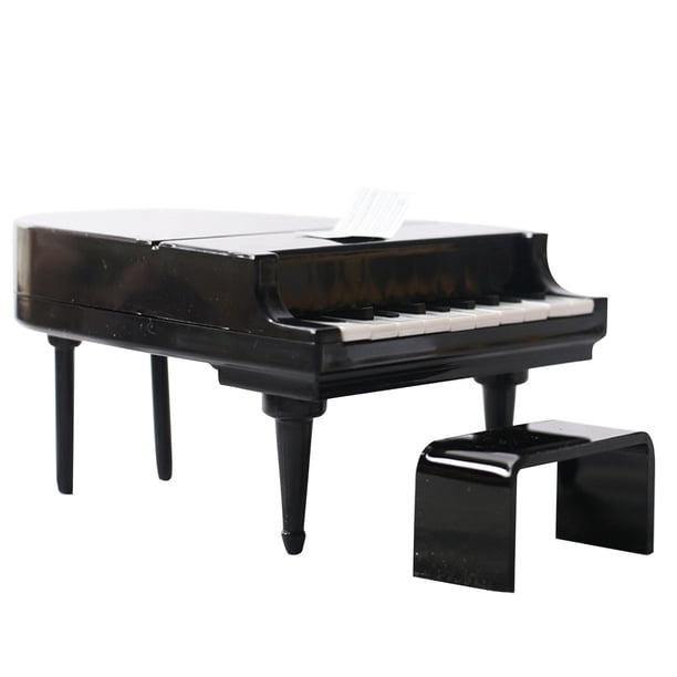RKSTN Mini piano Mini Doll House Simulation Piano Model Pocket Grand Piano Decoration
