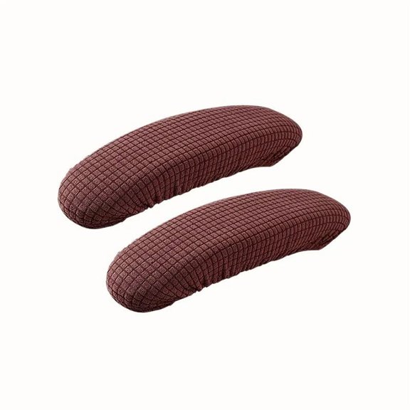 XmhyTop-A Armrest Covers - Office Chair Armrest Covers, Elastic Removable Arm Protectors & Chair Hand Rest Covers - 1 Pair,Dark Brown