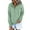 Light Green, variant on MOSHU Half Boutton Womens Hoodies Drawstring Hooded Sweatshirts for Woman With Pocket