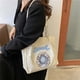 thumbnail image 5 of Btafrte Bolso Mano Bordado para Mujer Bolso Lona Gran Capacidad para Citas (azul), 5 of 9