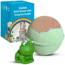 Bath Bomb for Kids with a Surprise Toy Fun Froggy Inside Handmade in USA Natural Safe for Sensitive Skin Moisturizing by Relaxcation