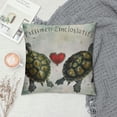 thumbnail image 2 of Leisuo Turtle Pillow Covers, Couple Turtle&nbsp;Pillow Covers, Valentine's Day Turtle Gifts Decorative Throw Pillow Cover, Sofa Bed Room Home Decor Pillow Case, 2 of 5