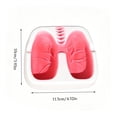 thumbnail image 3 of Tuscom Lung Shaped Heart Ashtray 4.52x3.93In, Anatomical Smoking Prop, Desktop Ash Catcher with Grooved Rest, Conversation Piece Gag Gift for Smokers, 3 of 7