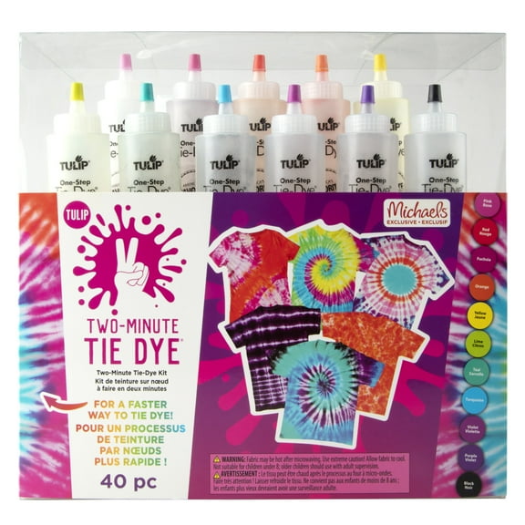 Tulip 40 Piece Two-Minute Tie Dye Kit