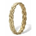 thumbnail image 2 of PalmBeach Jewelry Braided Stackable Band Ring 10K Solid Yellow Gold, 2 of 5