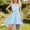 3Light Blue14, variant on CAIVO Kids Girls Sleeveless Satin Party Dress With Mesh Bow Belt Formal Occasion Girl Dress Elegant Length Gown For Special Events O-Neck Adorable Dresses