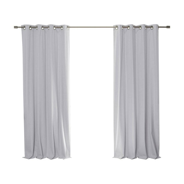 Best Home Fashion Linen Textured Grommet Thermal Total Blackout Curtain Panel Pair Com Best Home Fashion Linen Textured, Best White Grommet Blackout Curtains
