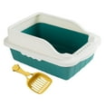 thumbnail image 4 of TOOYFUL Cat ,Potty Toilet Deep Loo Cage Accessories with Scooper Pet Litter Tray Pan for Small and Medium Cats Kitten Bunny 50x35x18cm, 4 of 10