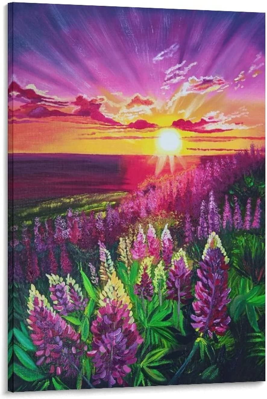 Posters Aesthetic Flower Wall Art Abstract Garden Flowers Plants Nature Landscape Sunset Gallery