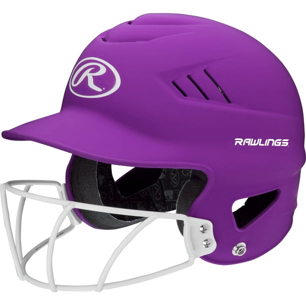 Casco de bateo Rawlings COOLFLO HIGHLIGHTER, color morado mate