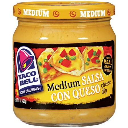 Taco Bell Home Originals Salsa Con Queso Medium Cheese Dip, 15 oz