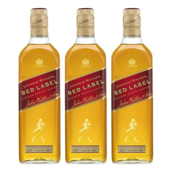 Pack De 3 Whisky Johnnie Walker Red Label 1Lt Imp