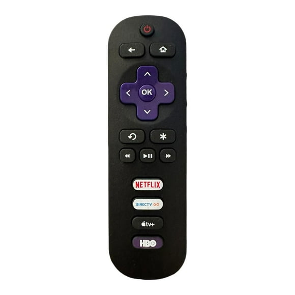 Control Compatible Con Roku Tv Sanyo Philips Jvc Mas Pilas negro 16