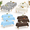Beige Light Blue Coffee Cow Print-12, variant on Pink and Orange Round 3-Pack Plastic 84 Inch Party Tablecloths