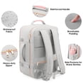 thumbnail image 3 of UKEIN Travel Backpack for Women Carry on Backpack Flight Approved 40L Personal Item Backpack Water Proof Backpack with Packing Cubes and Shoe Pocket, 3 of 8