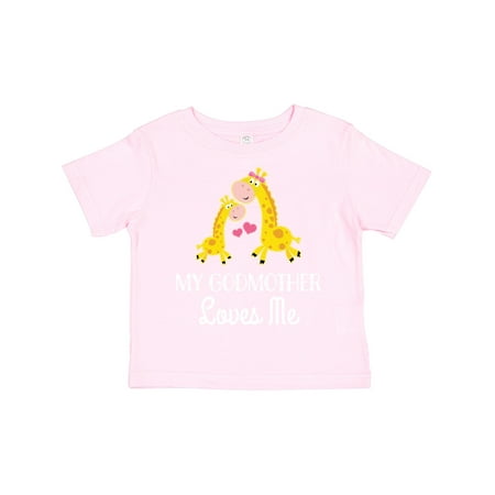 

Inktastic My Godmother Loves Me Giraffe Boys or Girls Toddler T-Shirt