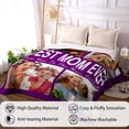 thumbnail image 3 of AISENIN Custom Gifts for Mom Blanket Custom Blankets with Photos Best Mom Ever Personalized Picture Blanket Customized Blankets with Photo Collage Throw Christmas Birthday for Mom, 3 of 5