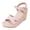 Pink, variant on Womens Cross-Band Platform Wedge Dressy Sandals 2026 Fashion Casual Suede Open Toe Ankle Strap Espadrilles Chunky Heeled Dress Shoes Summer Beige Size 8